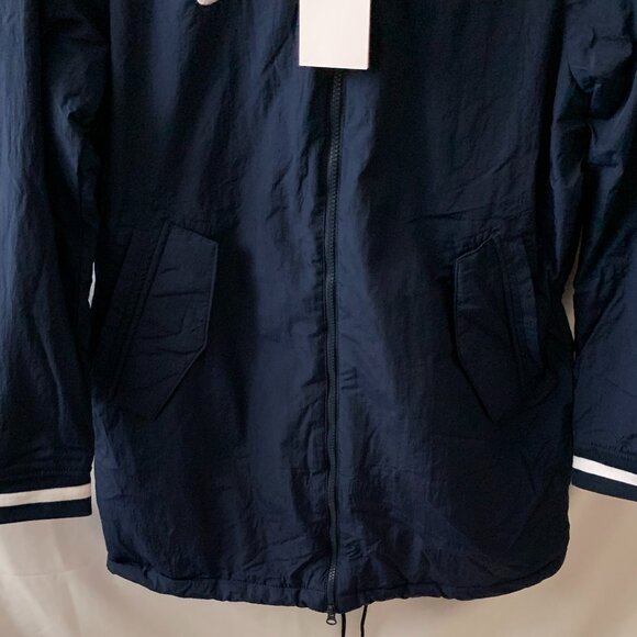 NIKE Dugout Long Full Zip Parka Jacket in Navy/White Sz MEDIUM - Picture 3 of 5